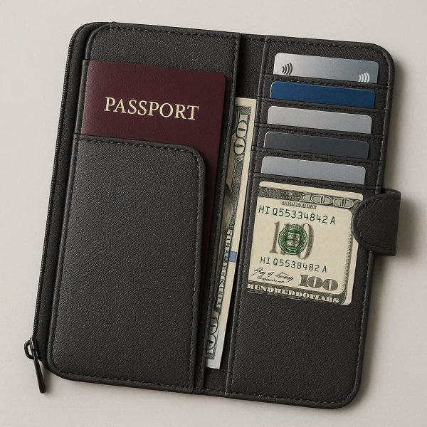 RFID-blocking Travel Wallet - All-in-One Passport Case