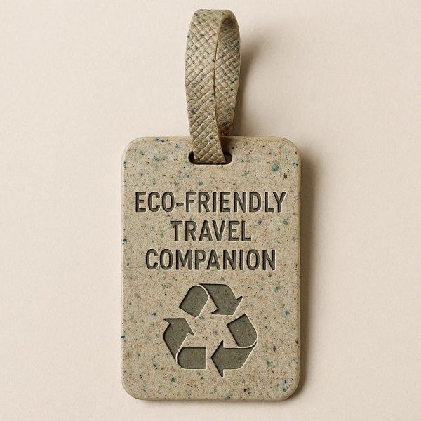 3 Recycled Plastic Luggage Tag - Eco-Friendly Travel Companion