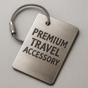 Metal Engraved Luggage Tag - Premium Travel Accessory