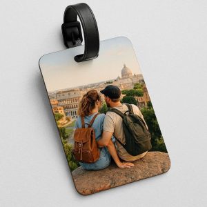 Personalized Photo Luggage Tag - Custom Travel Memory